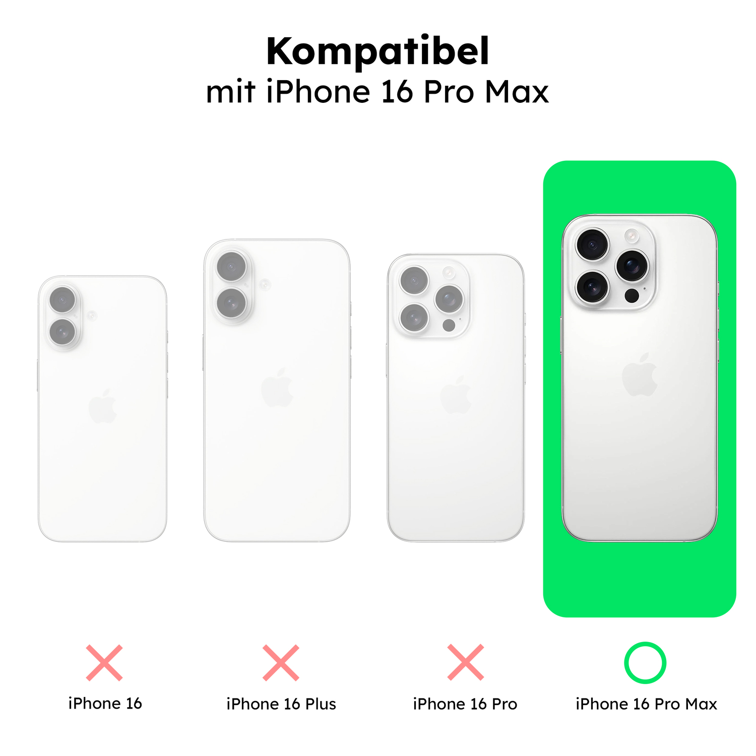 alkaya. | LUCID Clear Case kompatibel mit Magsafe transparent, iPhone 16 Pro Max