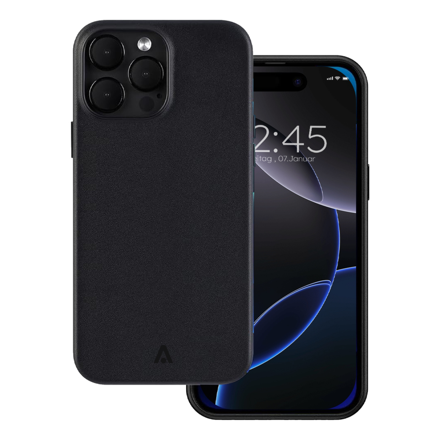 alkaya. | LUCID Pu Leather Case kompatibel mit Magsafe schwarz, 16 Pro Max