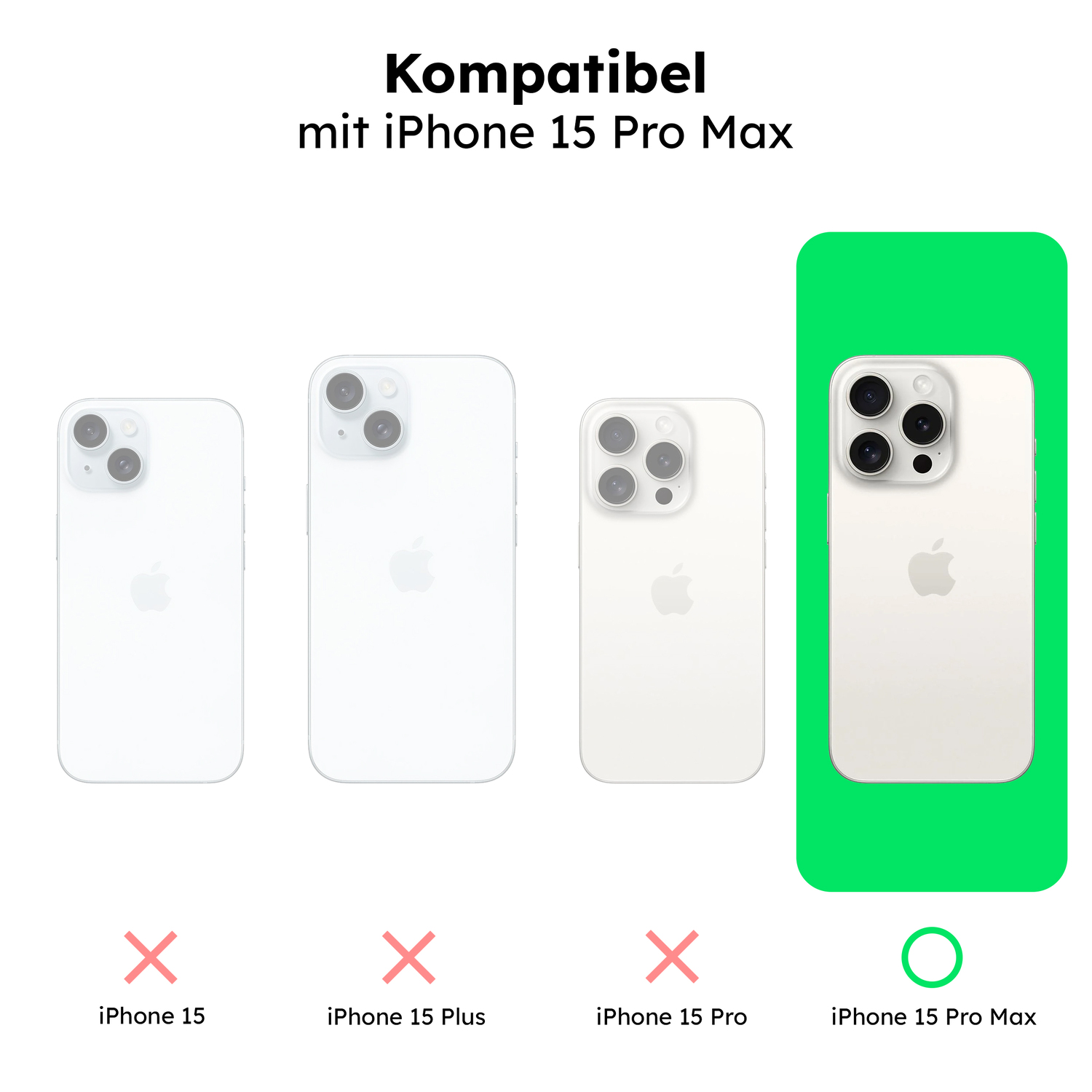 alkaya. | LUCID Clear Case kompatibel mit Magsafe transparent, iPhone 15 Pro Max