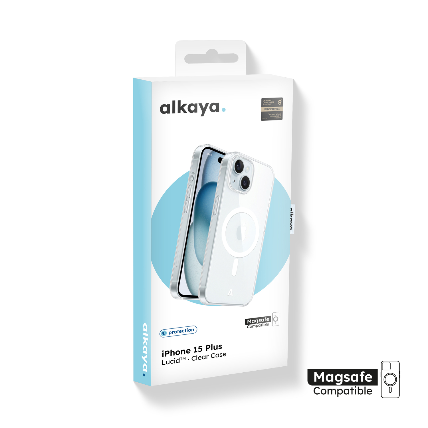alkaya. | LUCID Clear Case kompatibel mit Magsafe transparent, iPhone 15 Plus