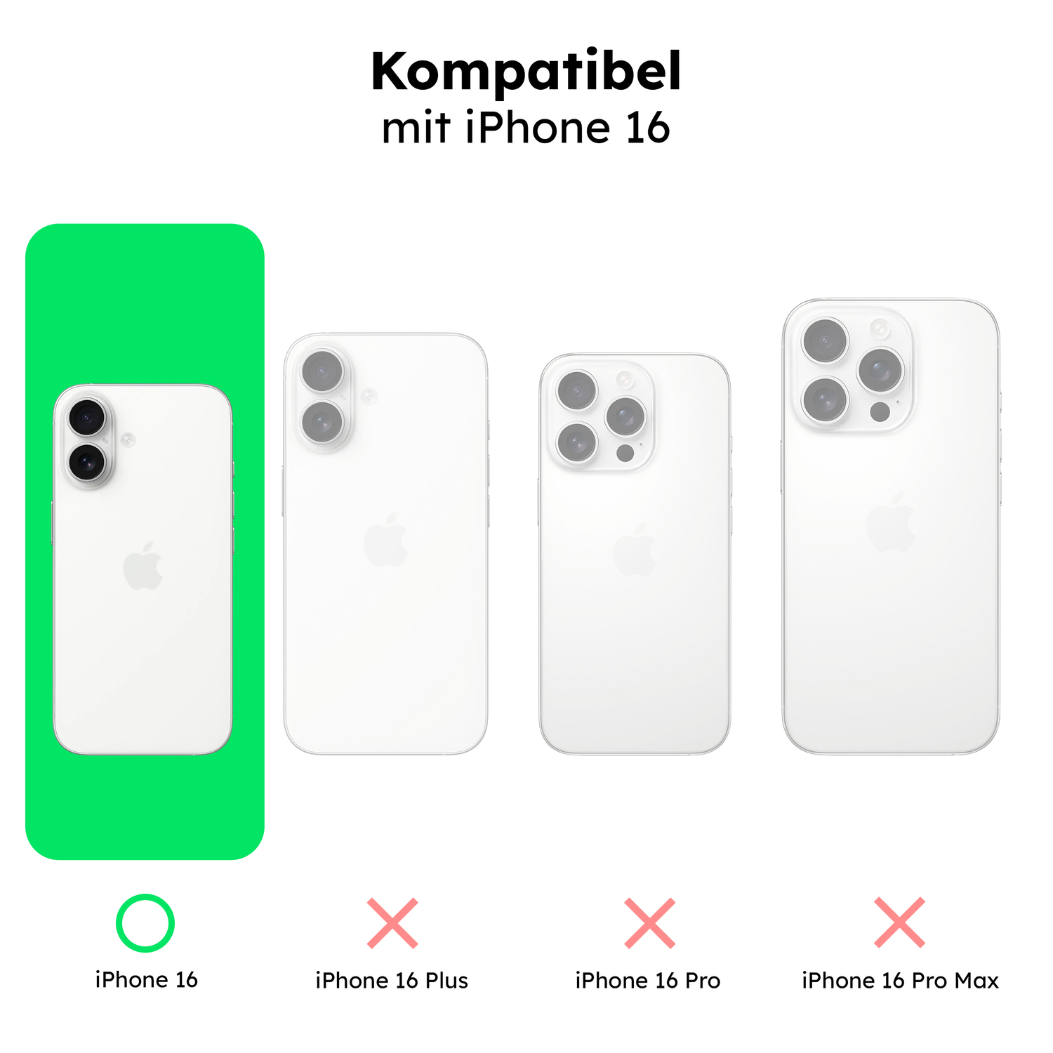 alkaya. | LUCID Silikon Case kompatibel mit Magsafe Mint Grün, iPhone 16