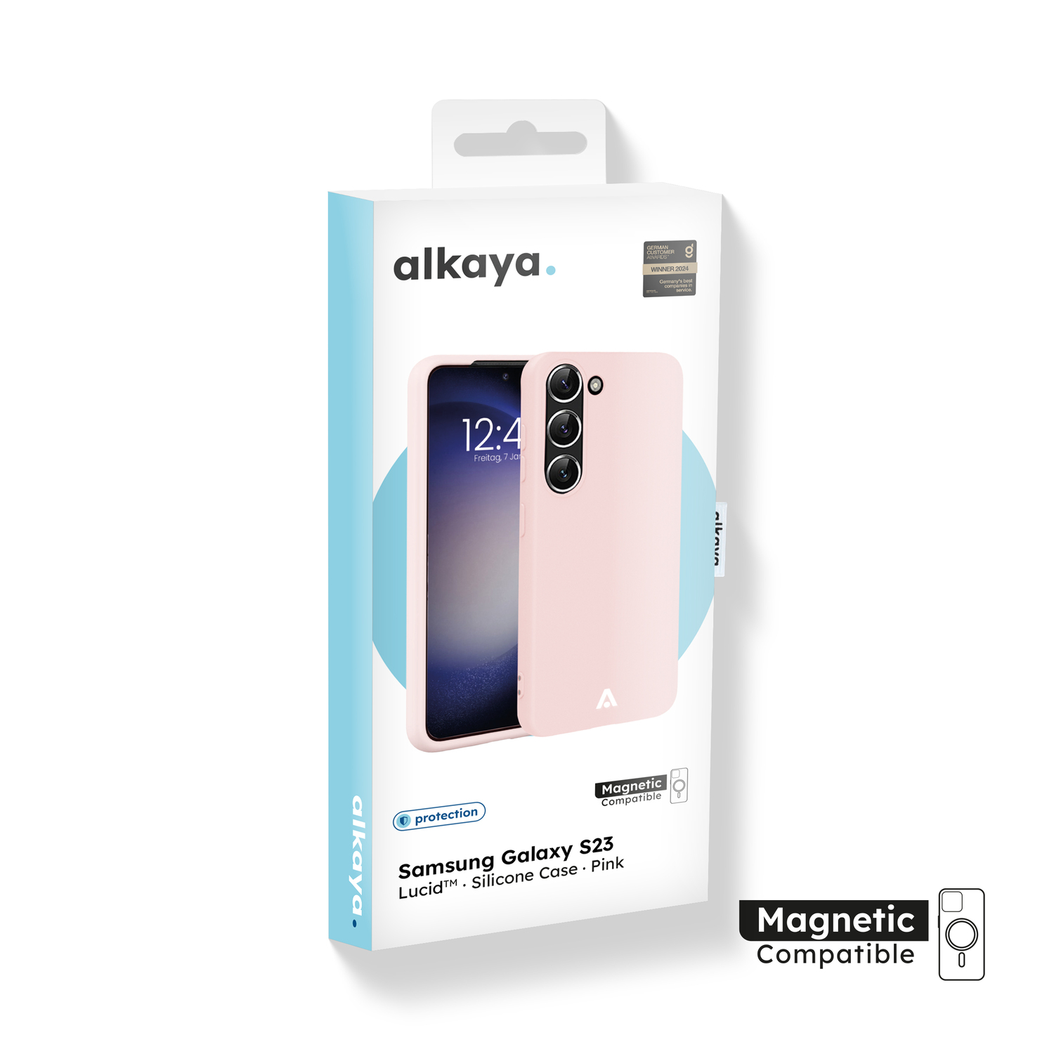 alkaya. | LUCID Silikon Case kompatibel mit Magsafe pink, Samsung S23