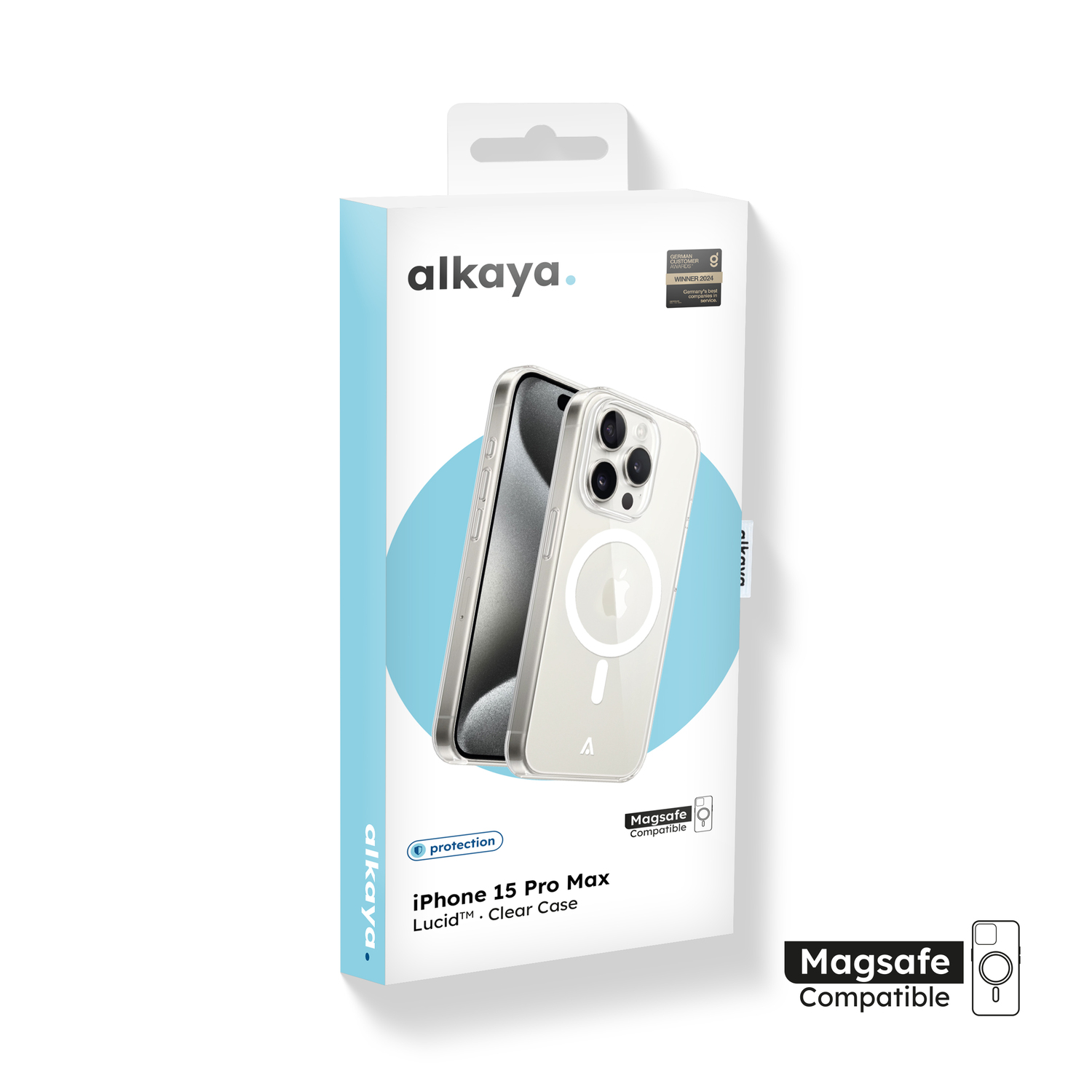 alkaya. | LUCID Clear Case kompatibel mit Magsafe transparent, iPhone 15 Pro Max