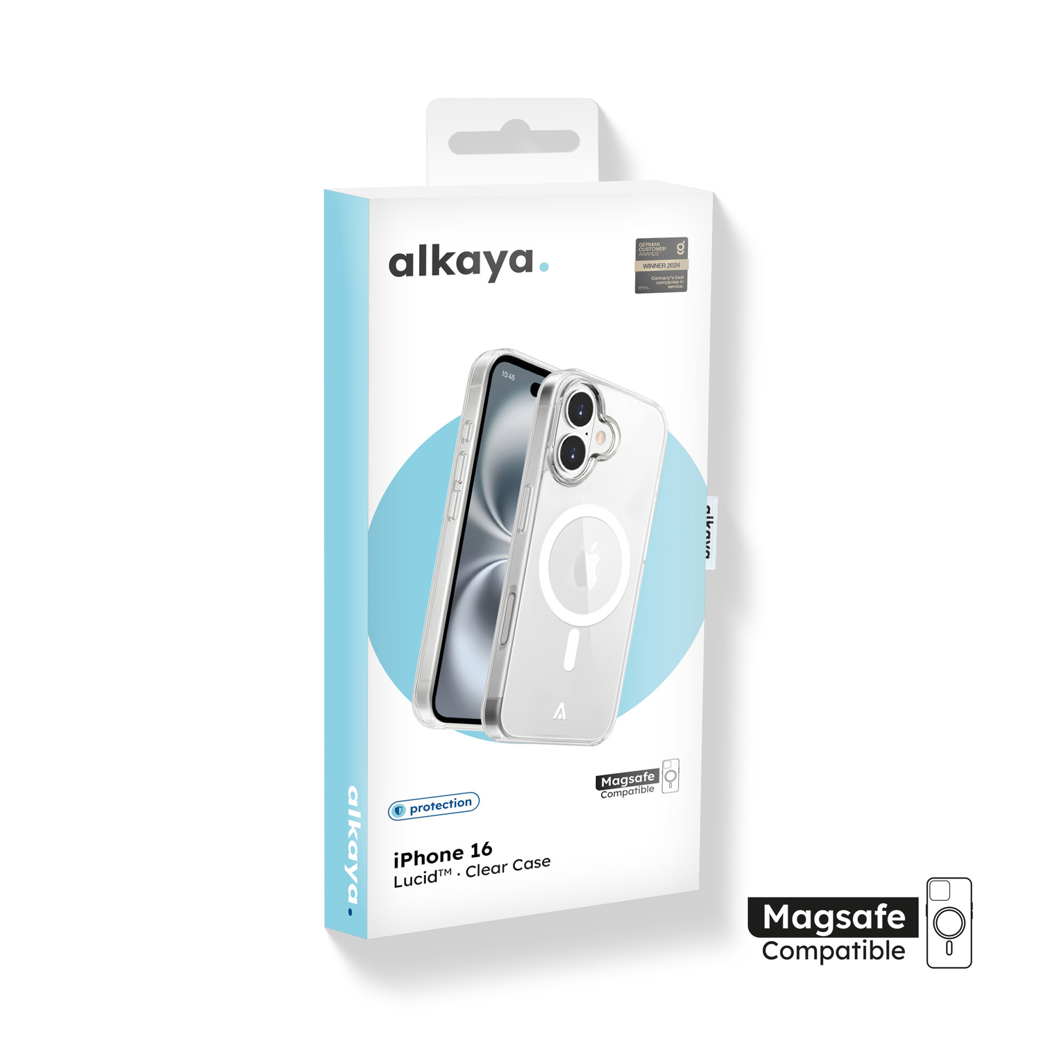 alkaya. | LUCID Clear Case kompatibel mit Magsafe transparent, iPhone 16