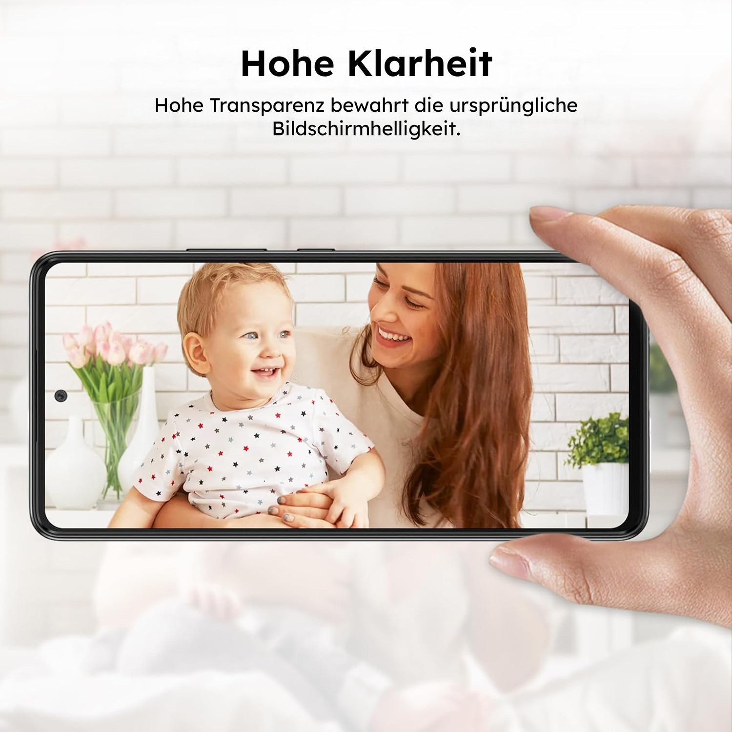 alkaya. | A Shield | Displayschutzglas | 3D Full Cover transparent, Samsung A52 / A55