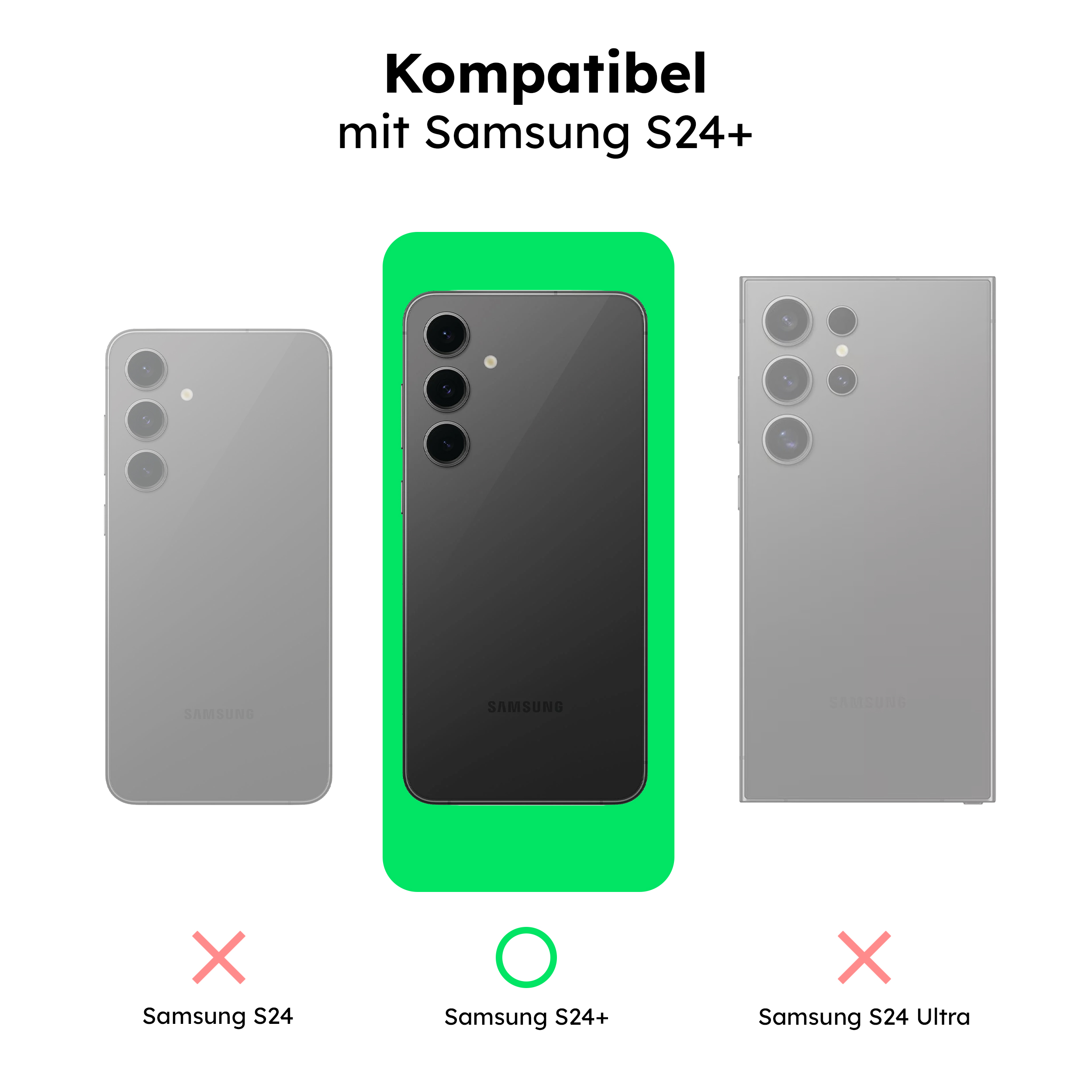 alkaya. | LUCID Silikon Case kompatibel mit Magsafe mint grün, Samsung S24+