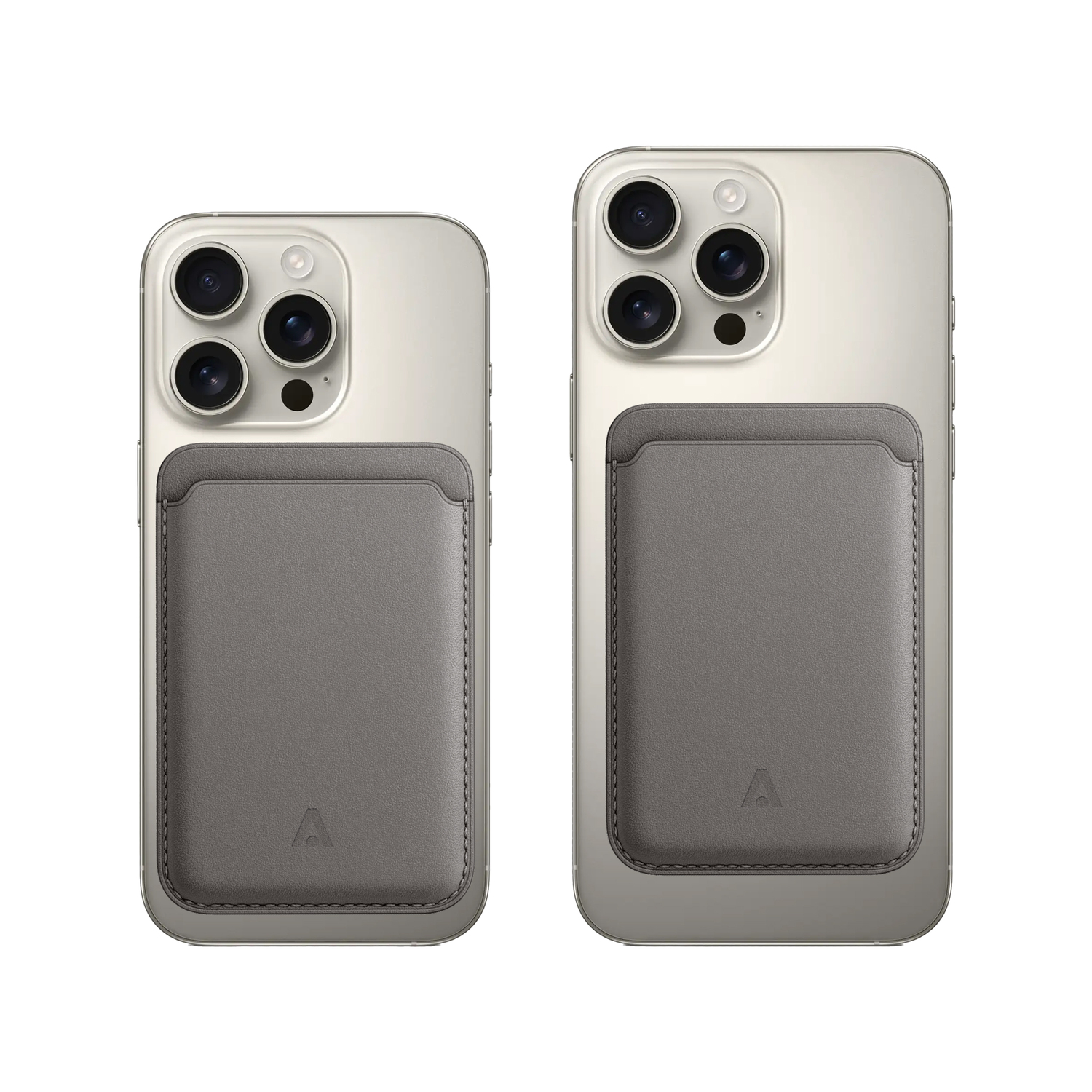 alkaya. | Cardy | Card Holder für bis zu 3 Karten unterstützt MagSafe-Technologie, Grau